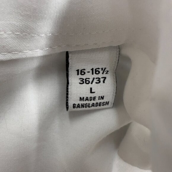 Calvin Klein Men's Active Performance Dress Shirt White 16-16.5 36/37, Size L - Picture 5 of 12